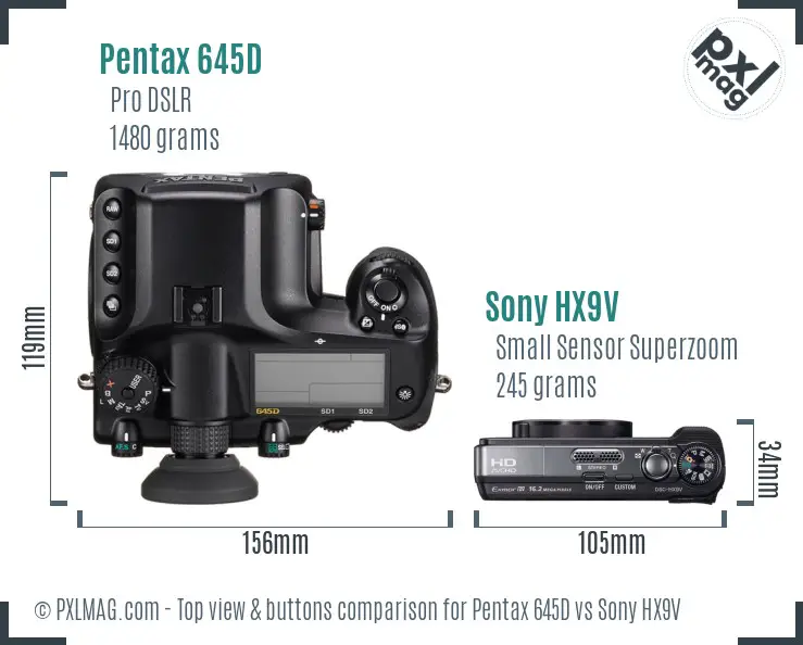 Top view design and control layout comparison