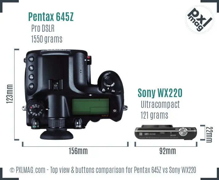 Top view design and control layout comparison