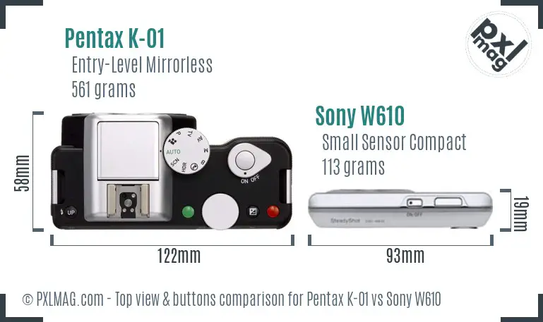 Top view design and control layout comparison
