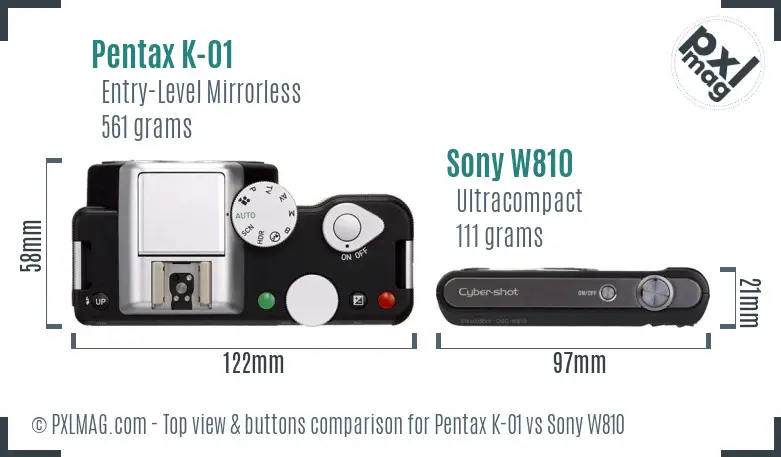 Top view design and control layout comparison