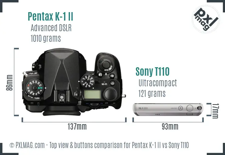 Top view design and control layout comparison
