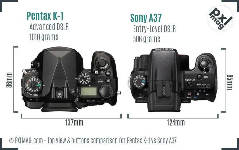 Top view design and control layout comparison