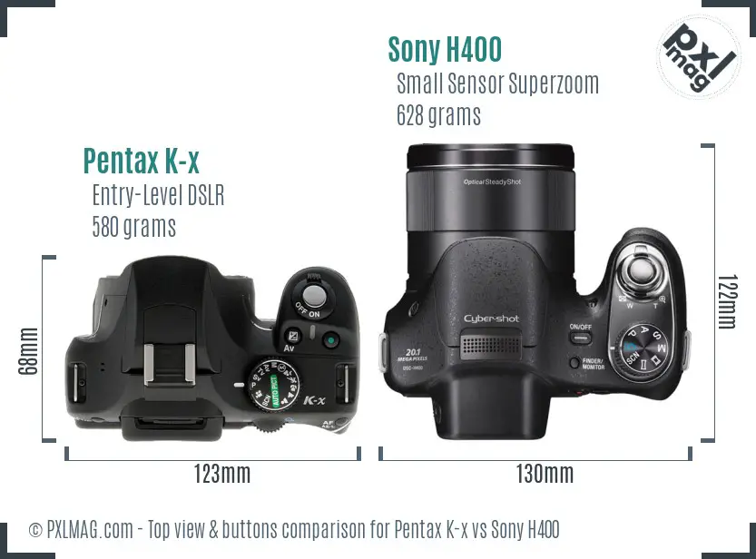 Top view design and control layout comparison