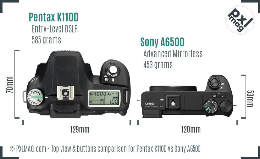 Top view design and control layout comparison
