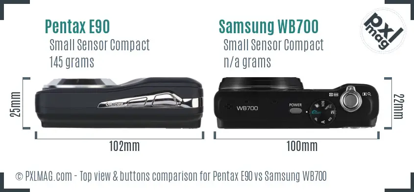 Top view design and control layout comparison