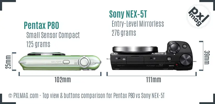 Top view design and control layout comparison