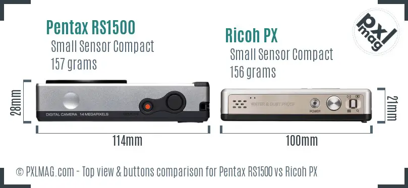 Top view design and control layout comparison