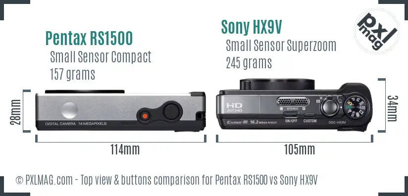 Top view design and control layout comparison