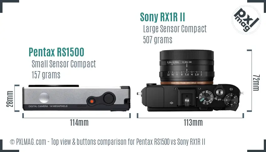 Top view design and control layout comparison