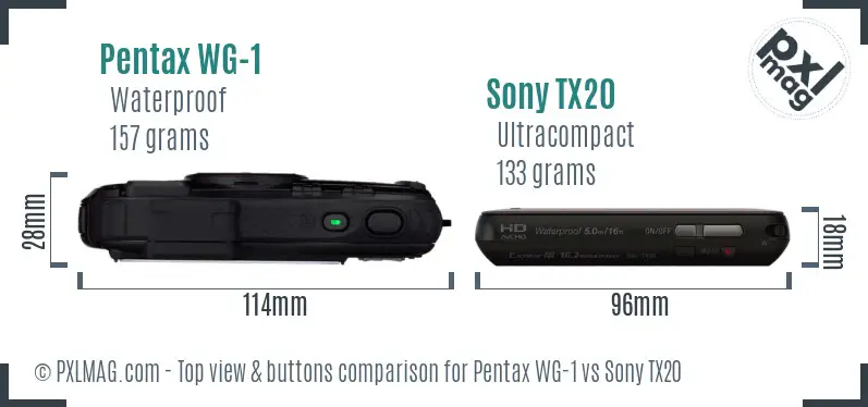Top view design and control layout comparison