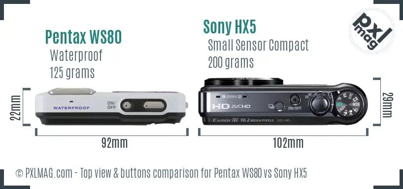 Top view design and control layout comparison