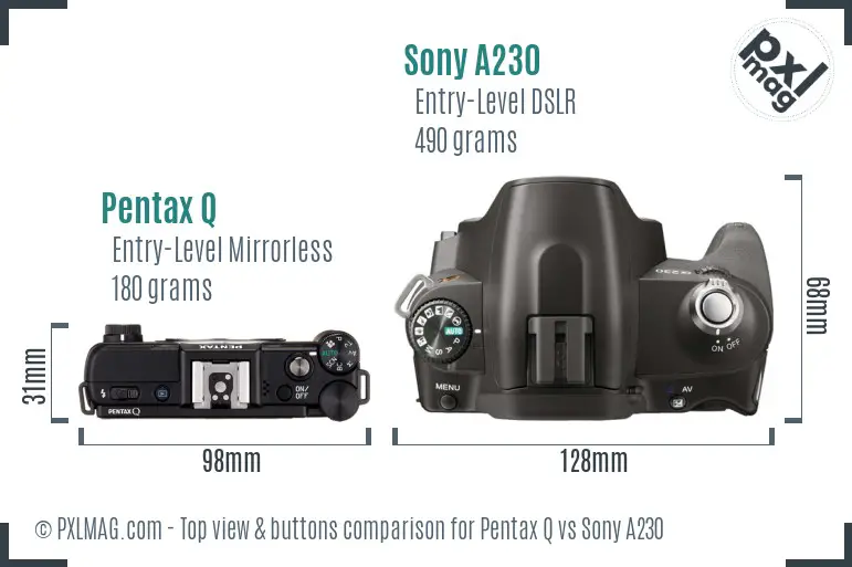 Top view design and control layout comparison