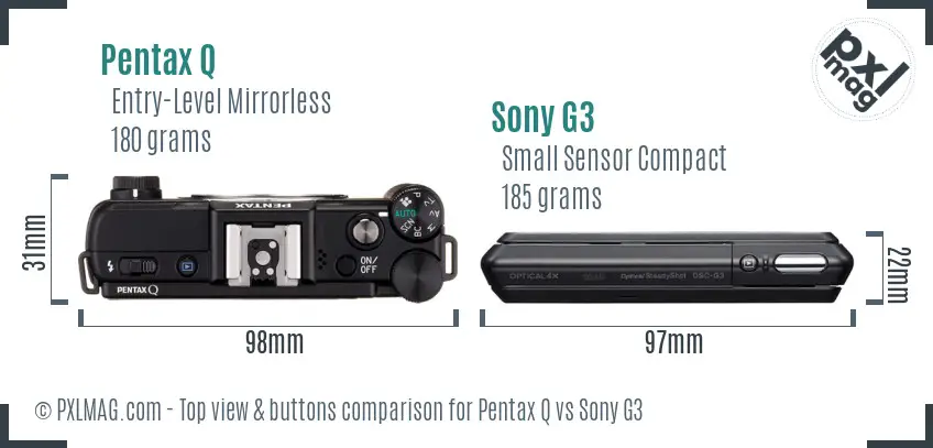 Top view design and control layout comparison