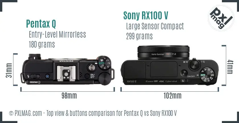 Top view design and control layout comparison
