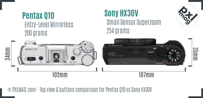 Top view design and control layout comparison