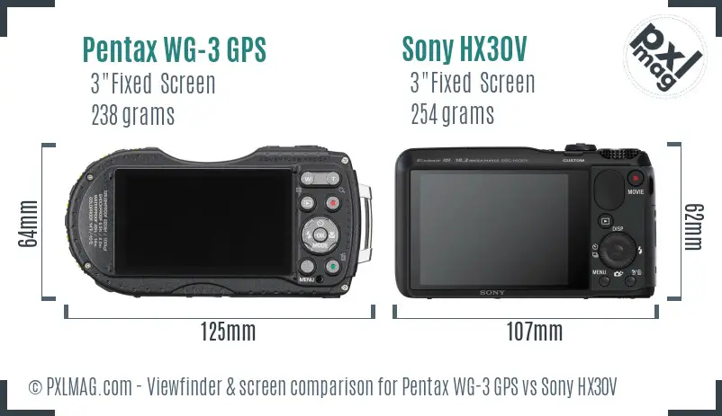 Back screen and interface comparison