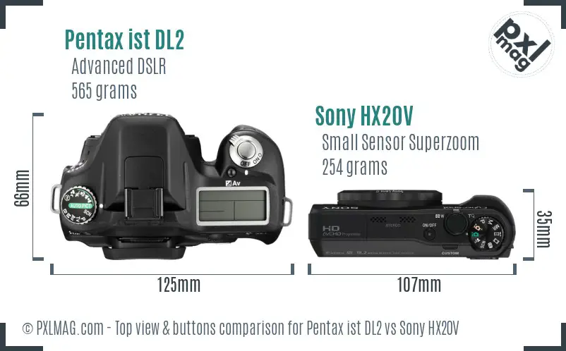 Top view design and control layout comparison
