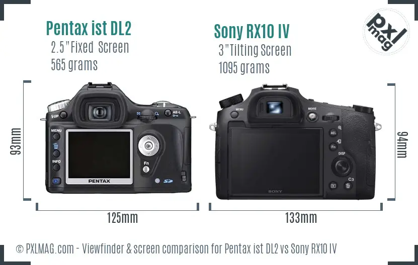 Back LCD screen and interface comparison