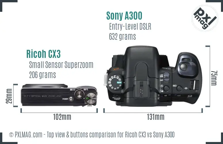 Top View Design and Control Layout Comparison