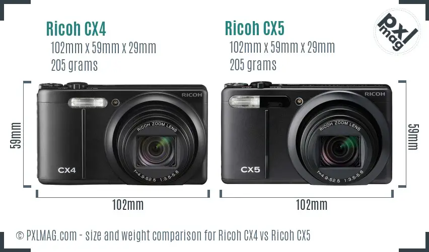 Ricoh CX4 vs Ricoh CX5 Full Comparison - PXLMAG.com