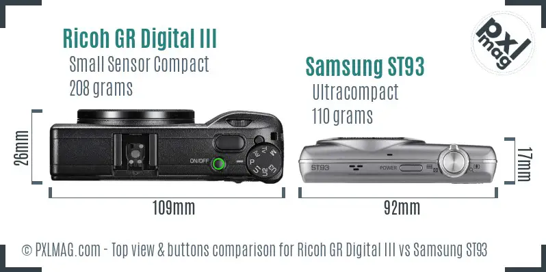 Top View Design and Control Layout Comparison