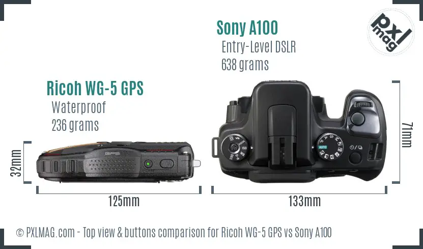 Top view design and control layout comparison