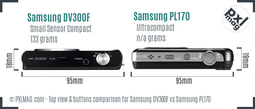 Top view design and control layout comparison