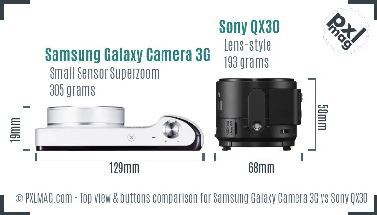 Top view design and control layout comparison