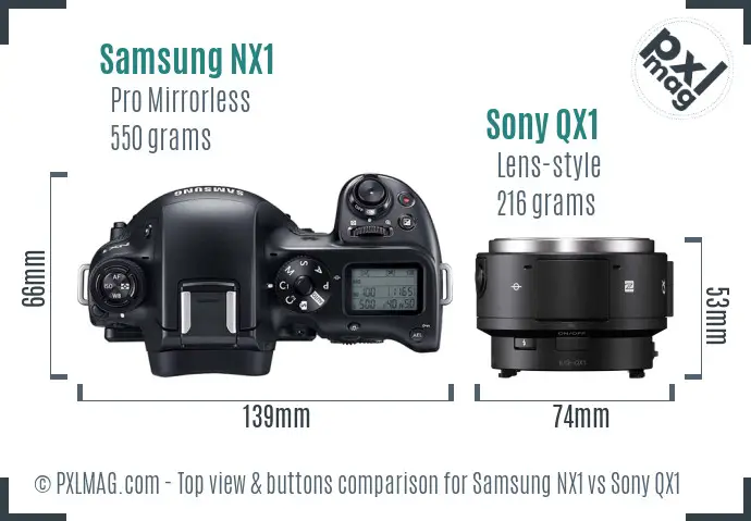 Top view design and control layout comparison