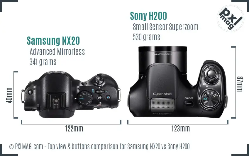 Top view design and control layout comparison