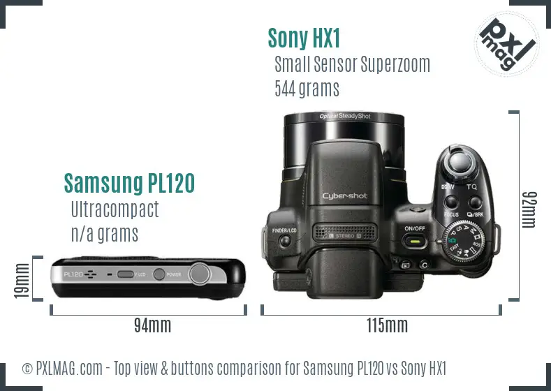 Top view design and control layout comparison