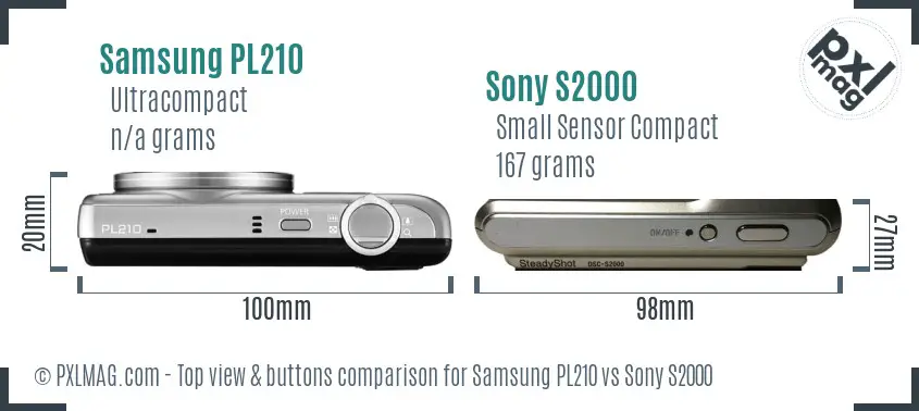 Top view design and control layout comparison