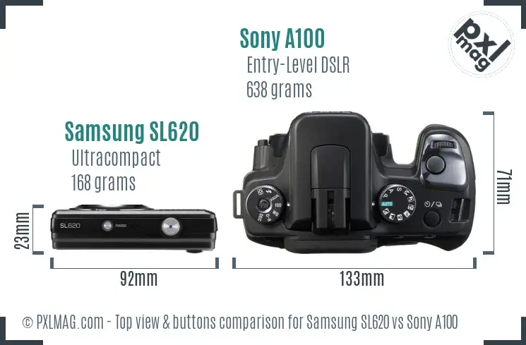 Top view design and control layout comparison