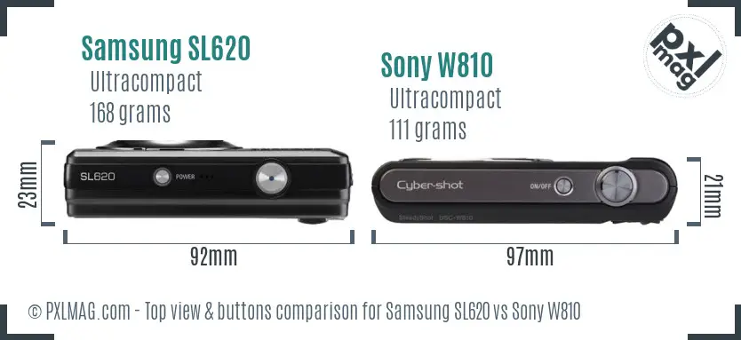 Top view design and control layout comparison