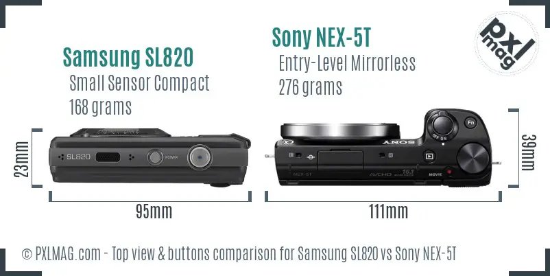 Top view design and control layout comparison