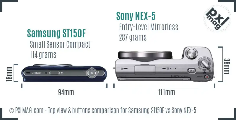 Top view design and control layout comparison