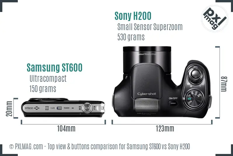 Top view design and control layout comparison