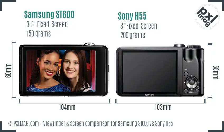 Back-screen interface comparison