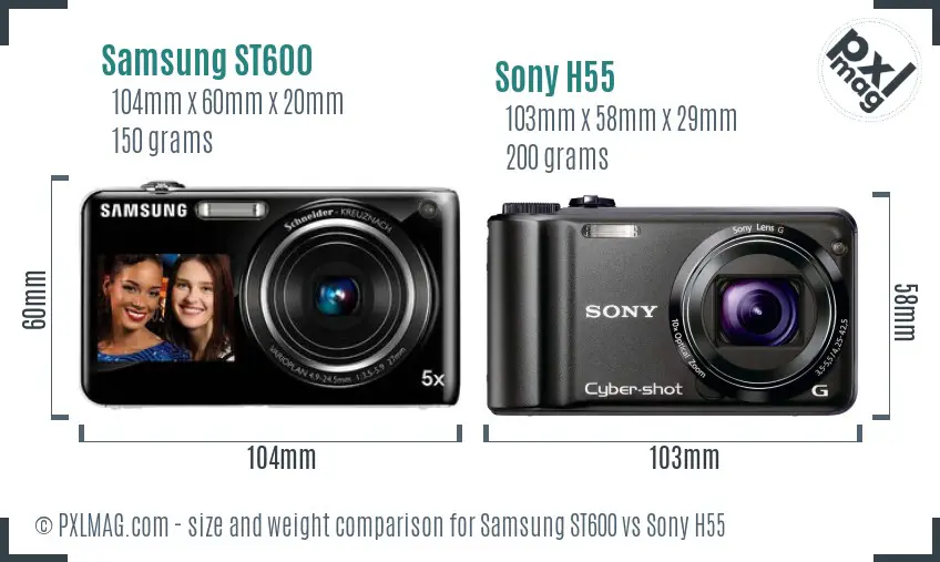 Size and ergonomic comparison