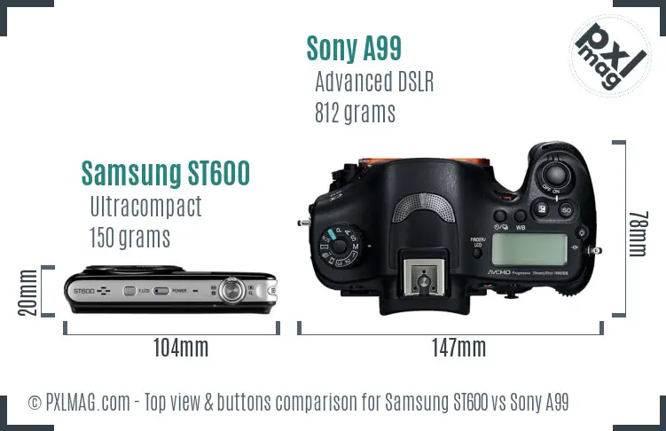 Top view design and control layout comparison