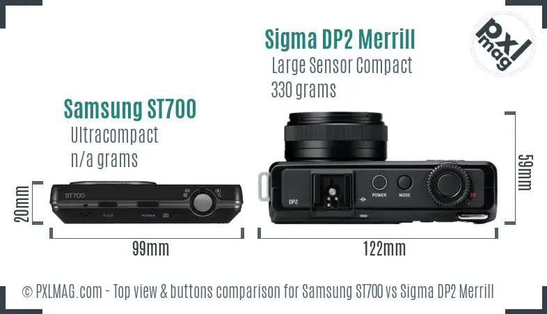 Top view design and control layout comparison