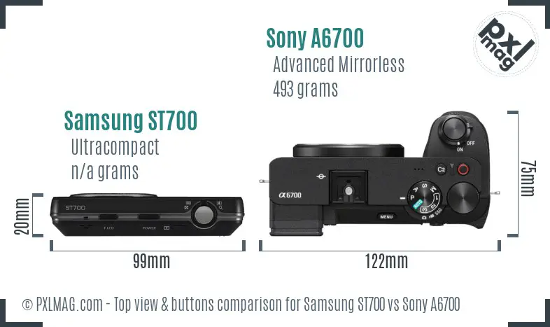 Top view design and control layout comparison