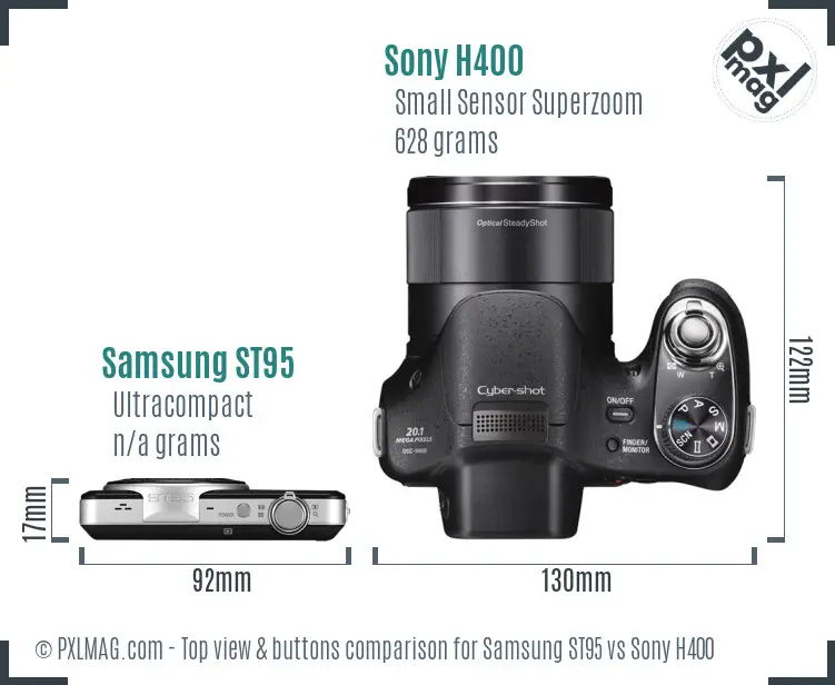 Top view design and control layout comparison
