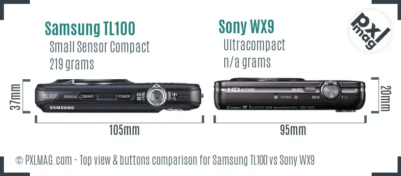 Top view design and control layout comparison