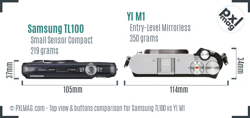 Top view design and control layout comparison