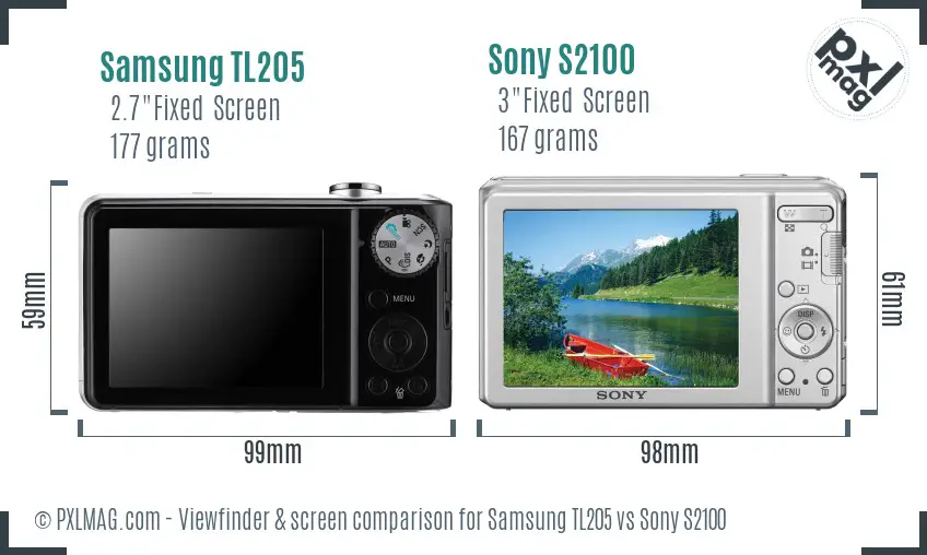 Back screen and interface comparison