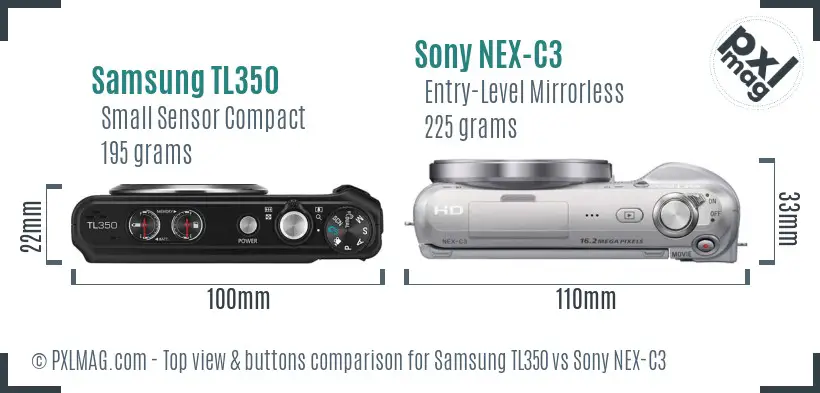 Top view design and control layout comparison