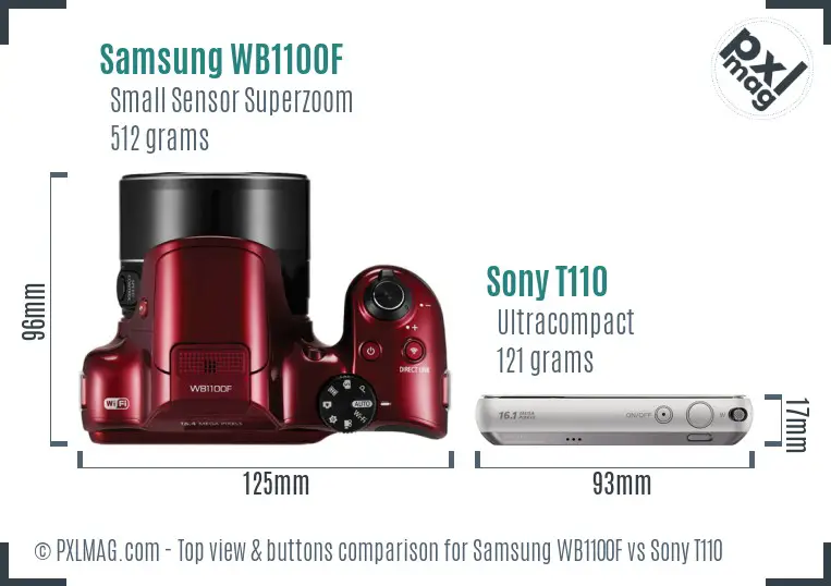 Top view design and control layout comparison