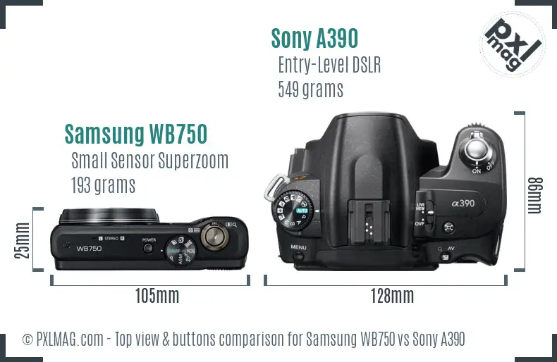 Top view design and control layout comparison