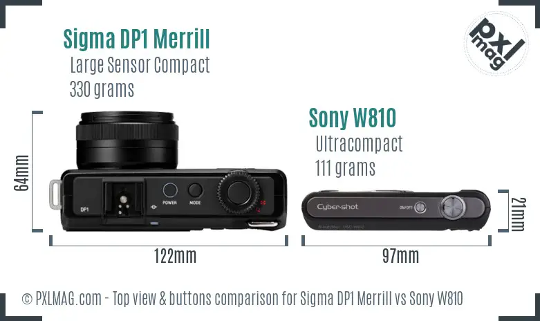Top view design and control layout comparison